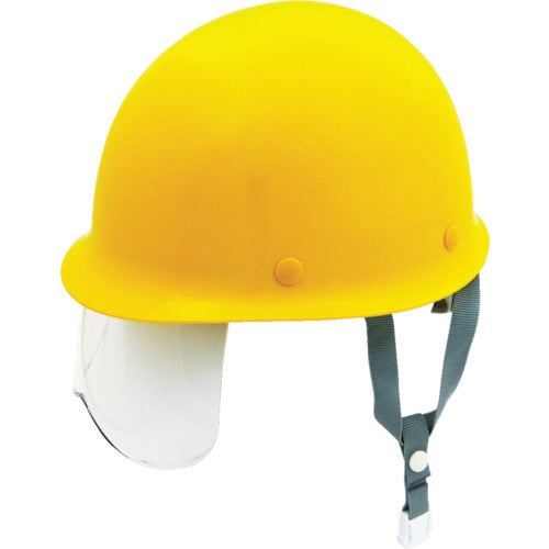 谷沢製作所　エアライト搭載シールド面付ヘルメット　帽体色（イエロー）ST#108J-SH(EPA)【Y-2】　1個