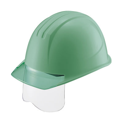 谷沢製作所　エアライト搭載シールド面付ヘルメット　帽体色（グリーン）ひさし色（グリーン）ST#161VJ-SH(EPA)【G-2／V-3】　1個