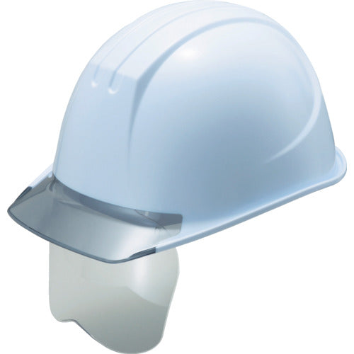 谷沢製作所　エアライト搭載シールド面付ヘルメット　帽体色（ホワイト）ひさし色（グレー）ST#161VJ-SH(EPA)　1個