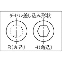 日本ニューマチック工業　チスチゼル　L=300mm　丸込み(R)AA-1ASP～3SP用　17501880