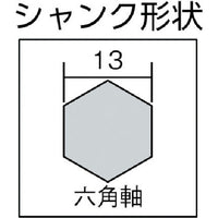 ミヤナガ　デルタゴンHEXビット樹脂アンカー用　φ26×380mm　DLHEXB26038　1本