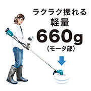 makita　マキタ　充電式草刈機　Uハンドル　セット品　MUR190UDRG
